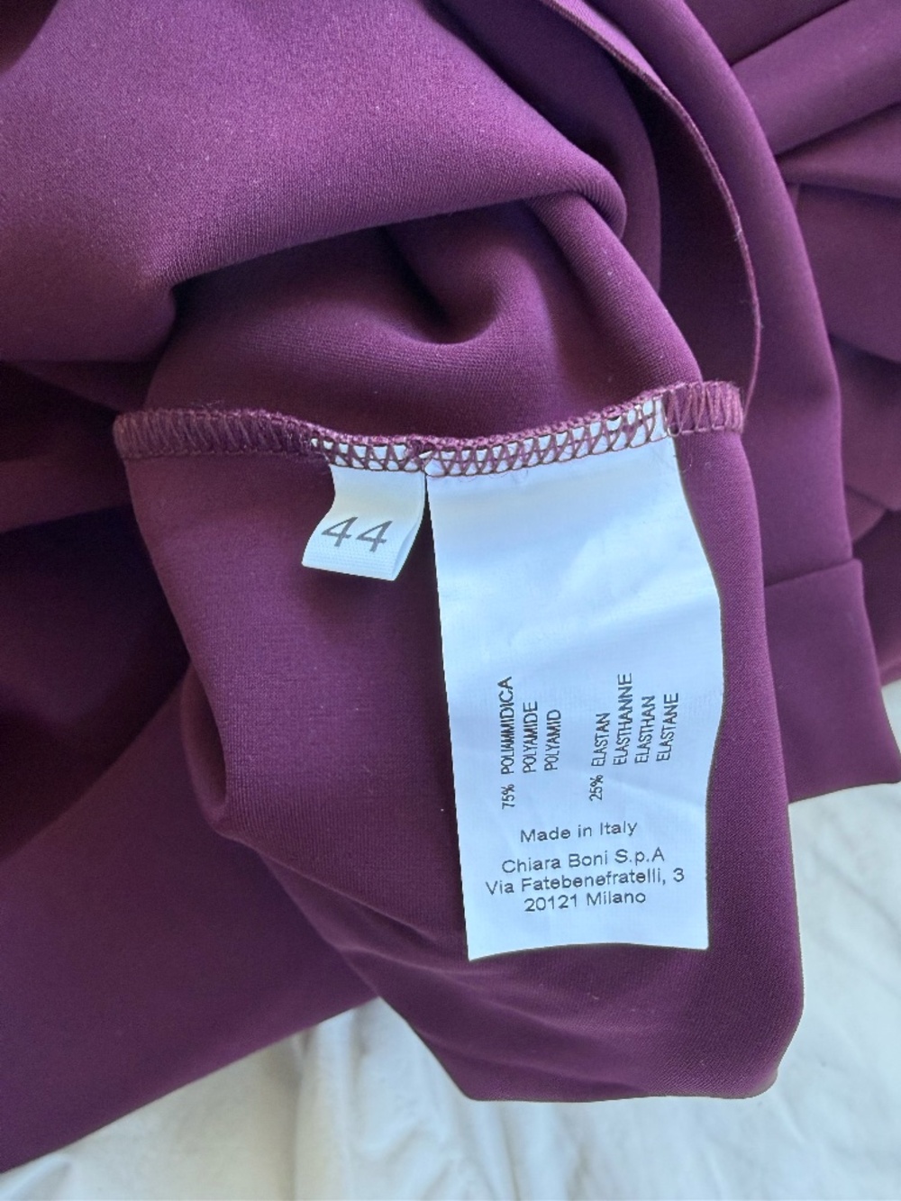 NWOT Chiara boni gudrum plum purple FIRM PRICE NO OFFERS CONSIDERED